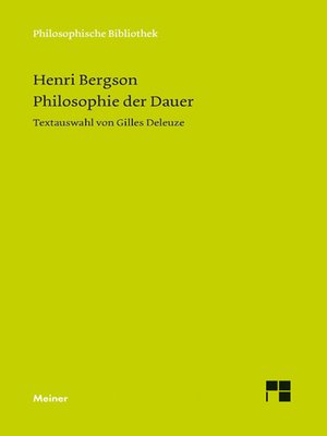 cover image of Philosophie der Dauer